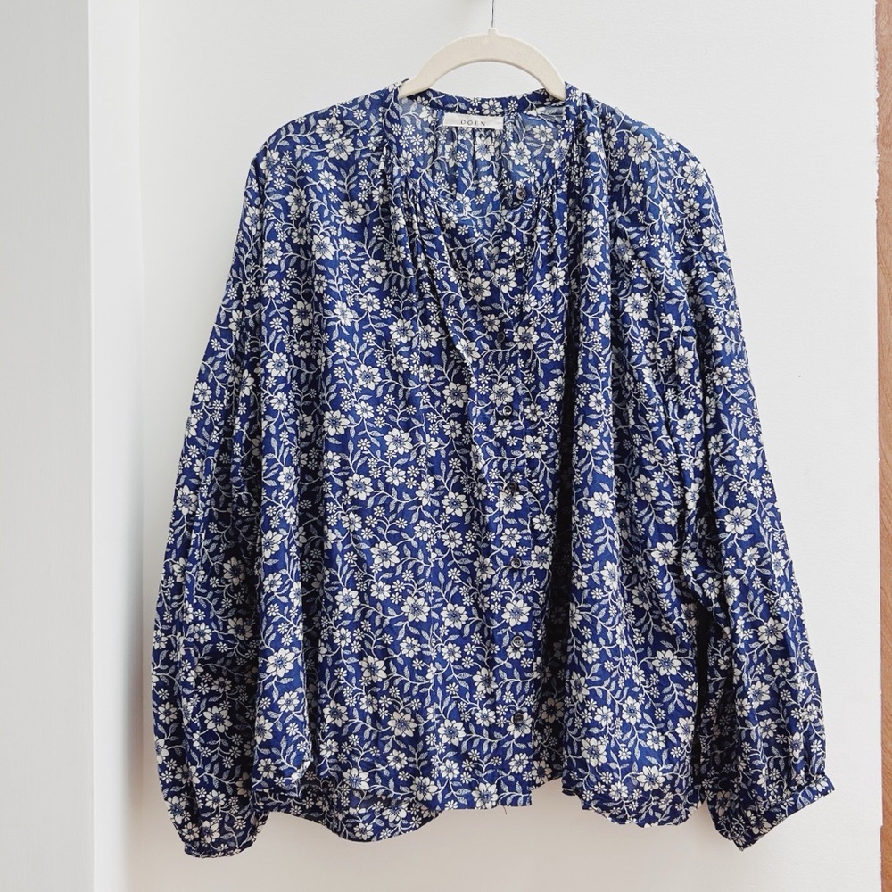 Doen Jane Blouse Blue Jessamine - XS